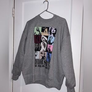 Taylor swift eras tour L Gray Graphic Sweatshirt